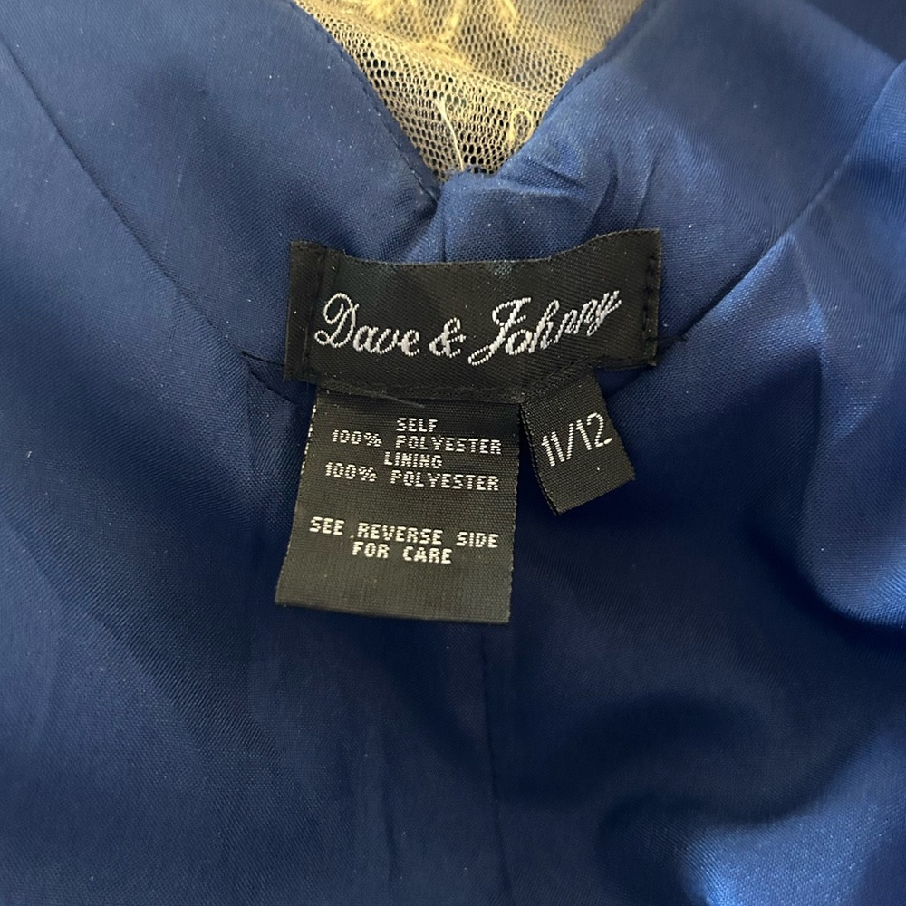 Dave & Johnny Royal Blue Gown